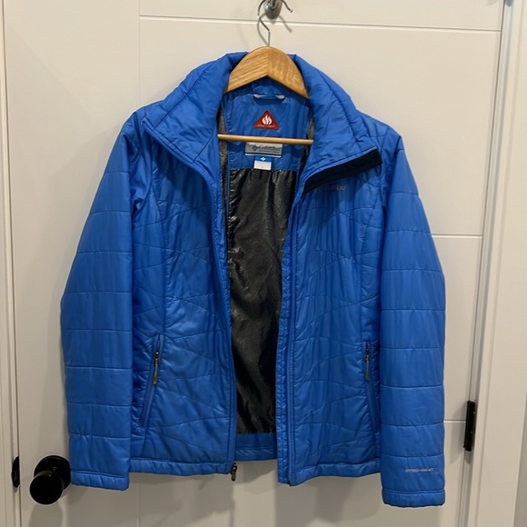 🏁 Columbia Omni Heat blue  jacket size small - Picture 9 of 10